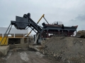 Mobile pug mill mixer with continuous type for small capacity 200t/h~300t/h 