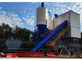 China Stationary belt type concrete mix plant HZS120 for RMC Manufacturer,Supplier
