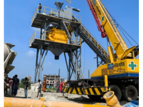 China Stationary Cement Mix Plant HZS120 for RMC Project Manufacturer,Supplier